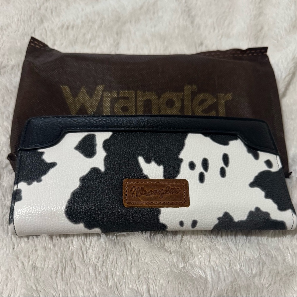 Wrangler Cow Print Bifold Wallet
